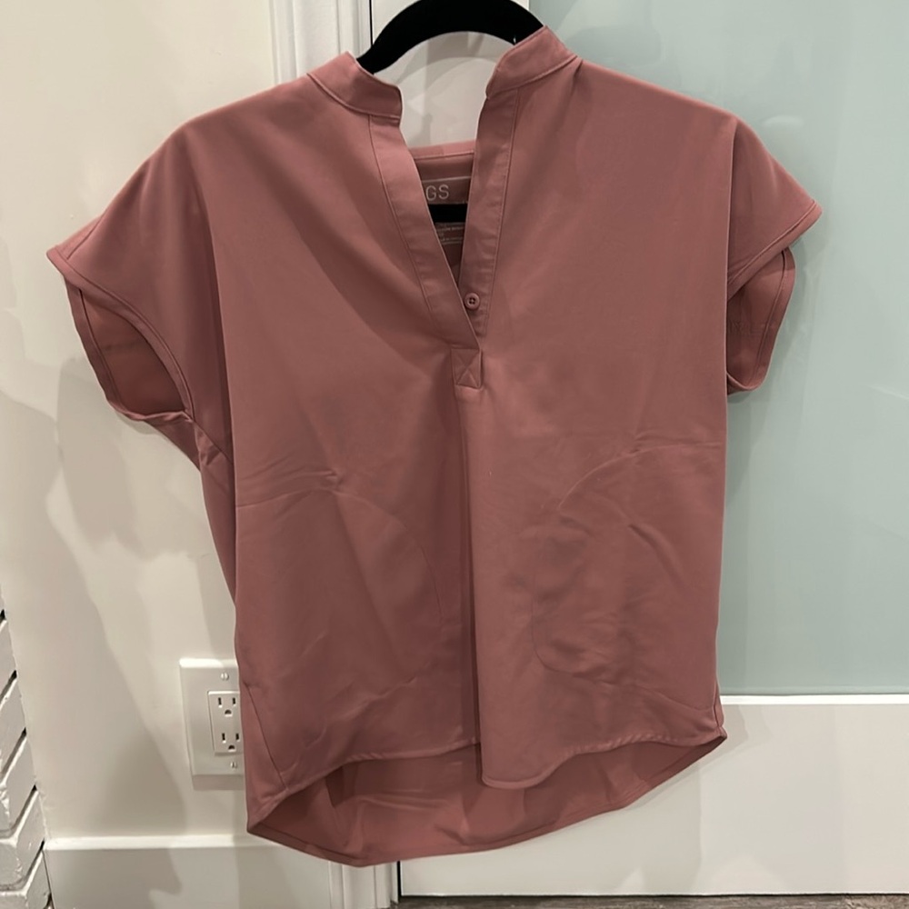 FIGS - mauve xxs top